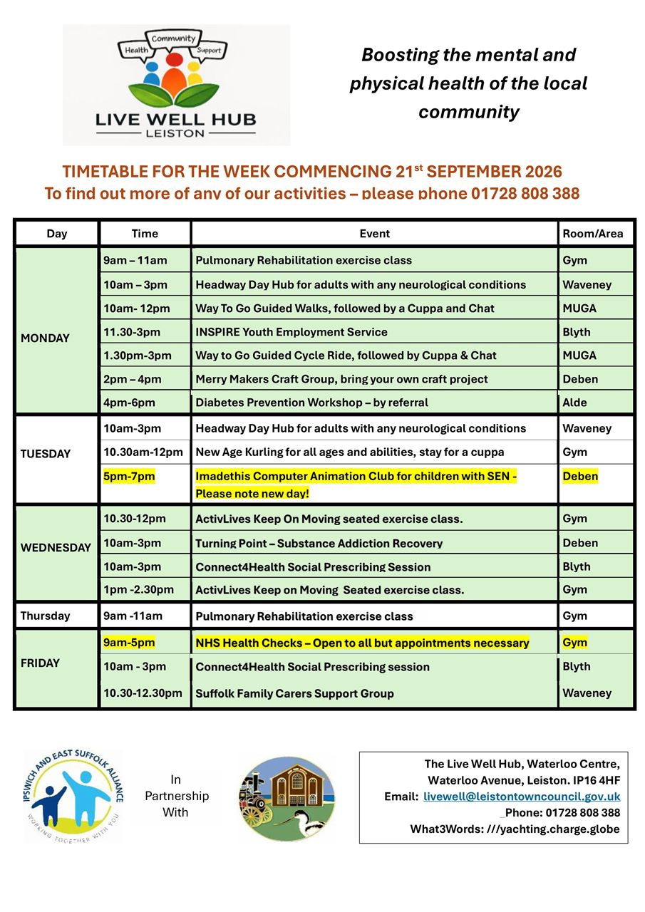 Timetable